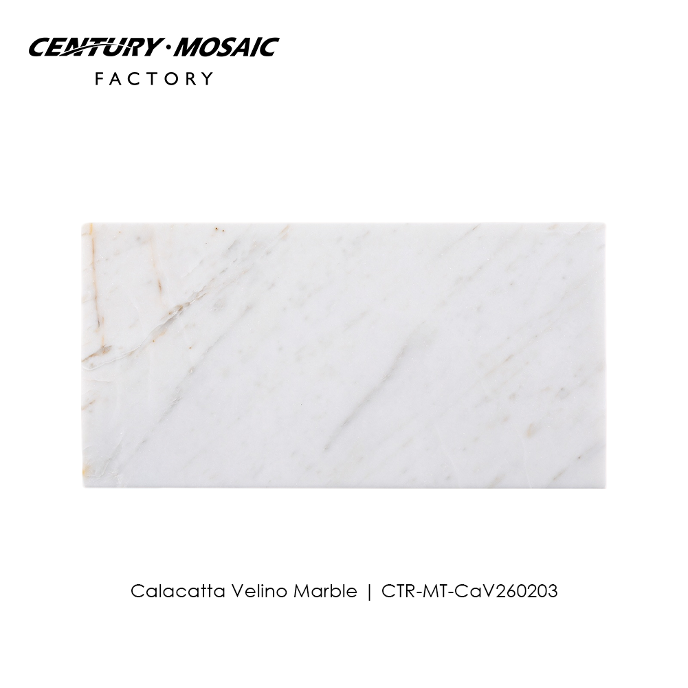 Calacatta Velino White Marble Tile