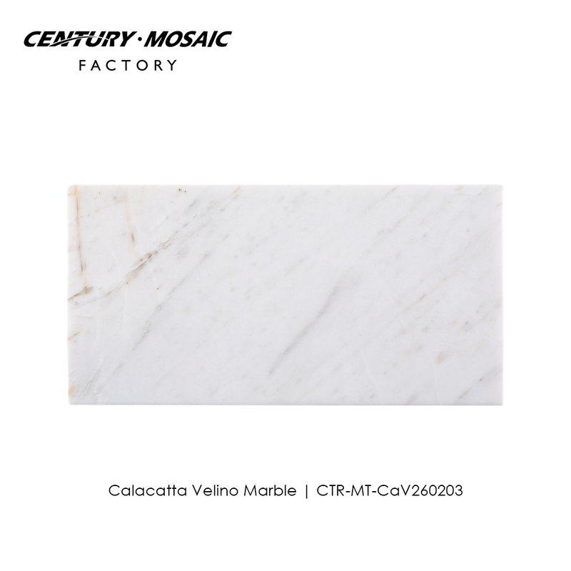 Calacatta Velino White Marble Tile