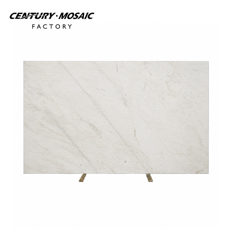 Himalaya White Marble White Grooved Slab