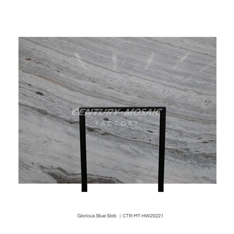 Kashmir White Granite Gray Polished Slab Wholesale