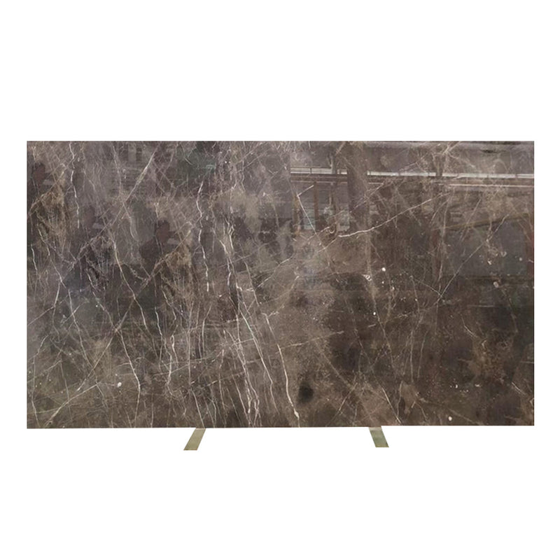 New Zealand Ash Brown Honed Marble Slab