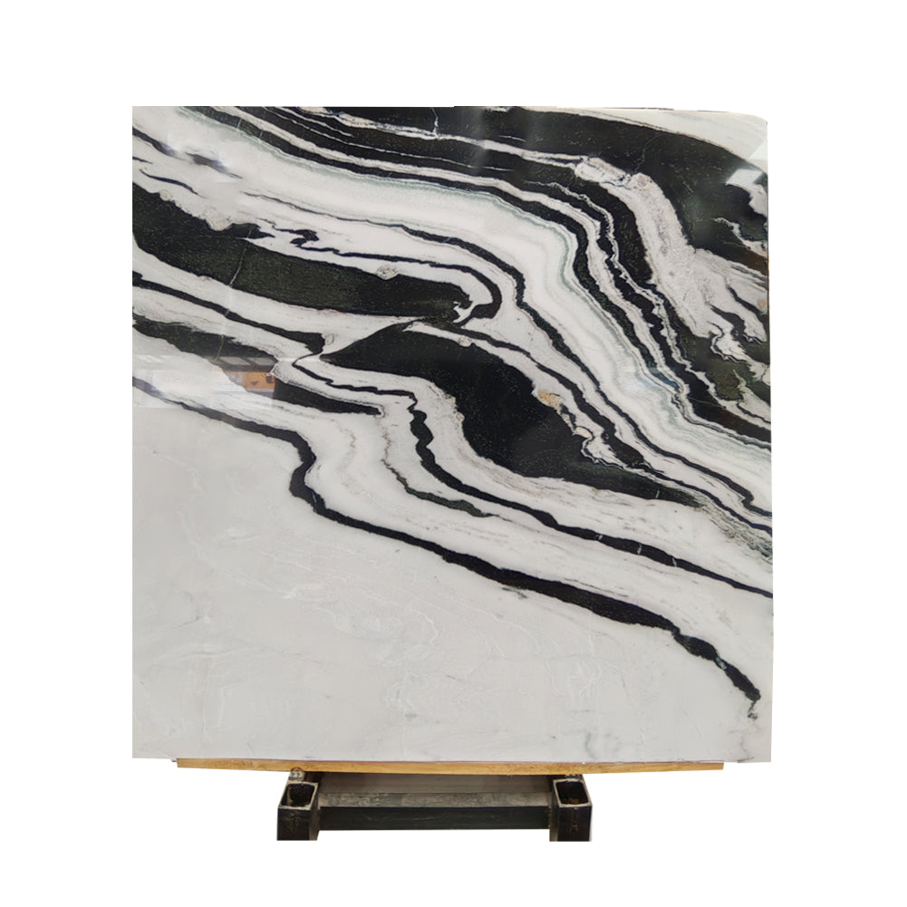 Panda White Marble Polished Slab Wholesale – Centurymosaic
