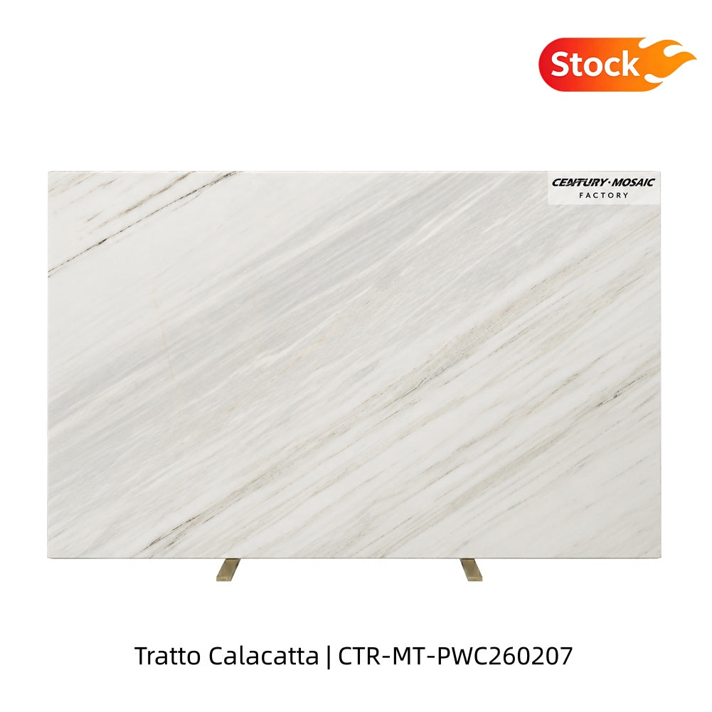 Tratto Calacatta Polished Marble Slab Wholesale In Stock