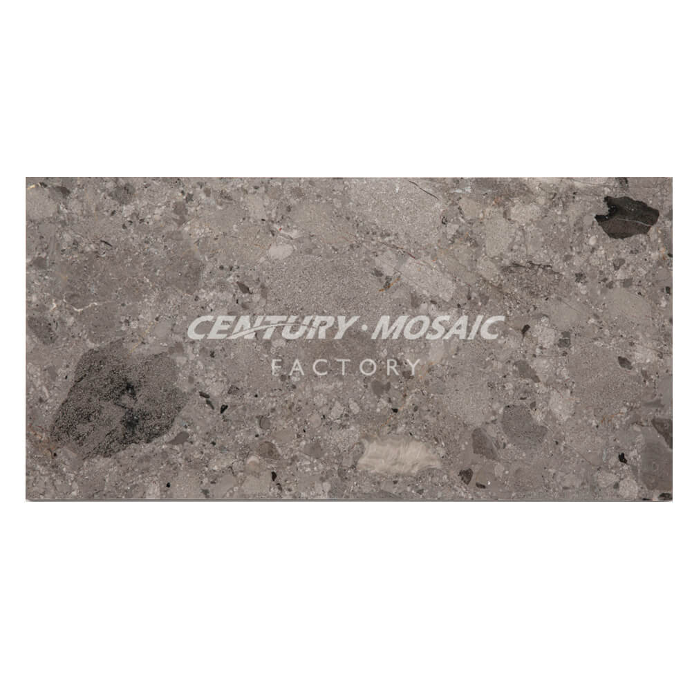 Volcano Grey Polished Grey Brown Marble Tile Wholesale