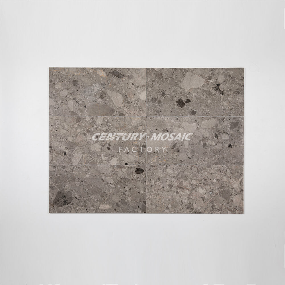Volcano Grey Polished Grey Brown Marble Tile Wholesale – Centurymosaic