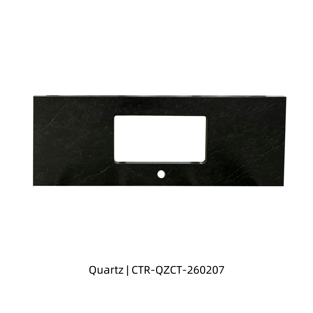 Black Polished Quartz Countertop Wholesale
