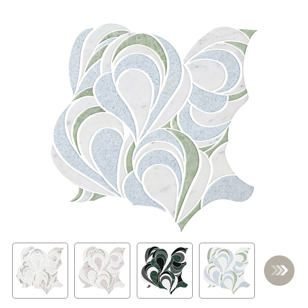 Aphrodite Waterjet Marble Mosaic Tile