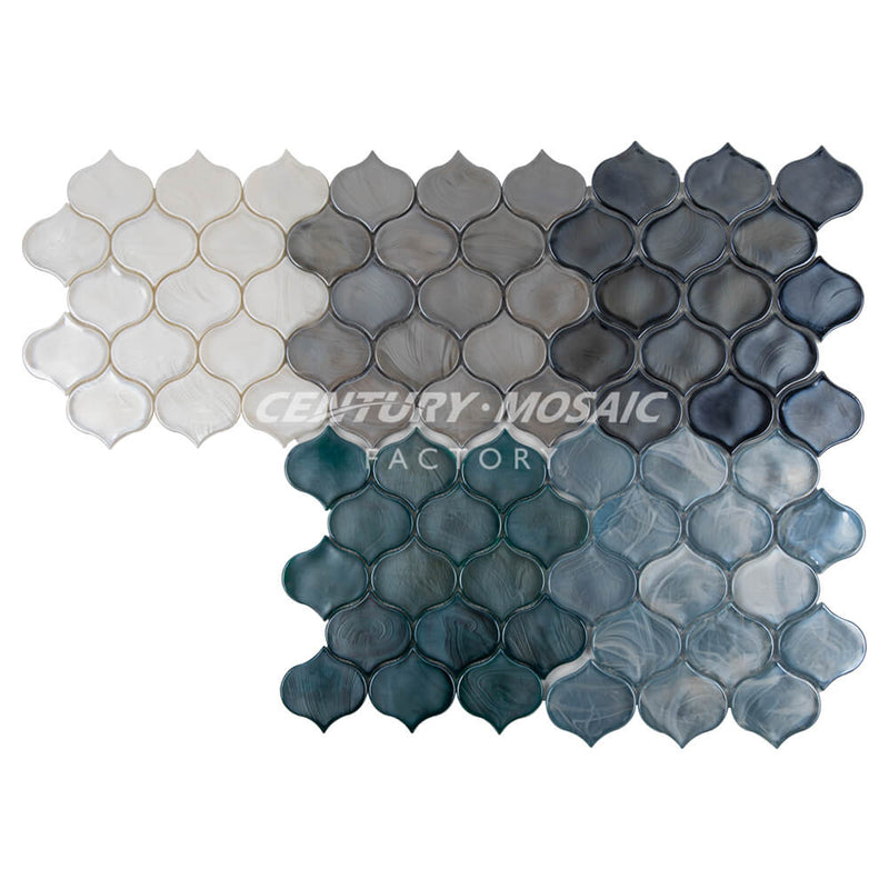 Hot Melt Artistic Arabesque Lantern Glass Mosaic Wholesale Collection