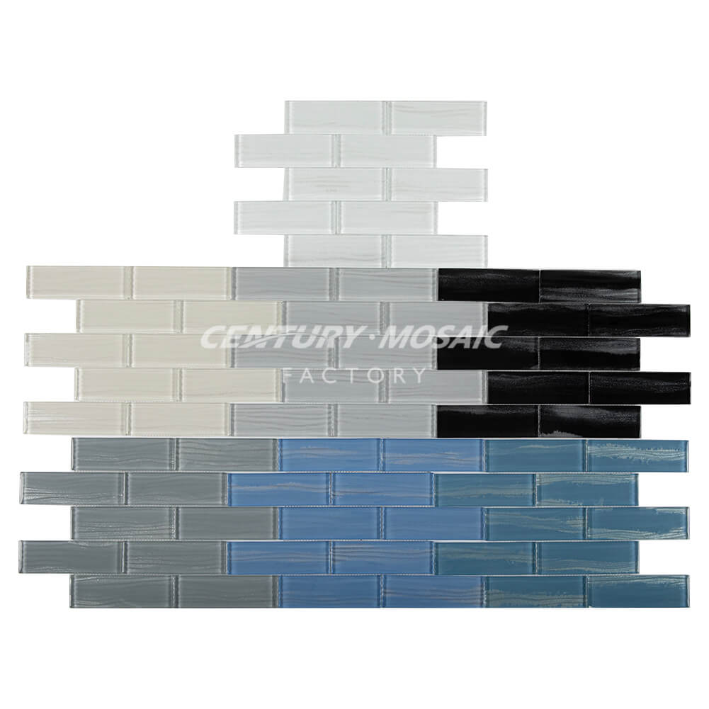 Glossy Aesthetic Glass Mosaic Wholesale Collection
