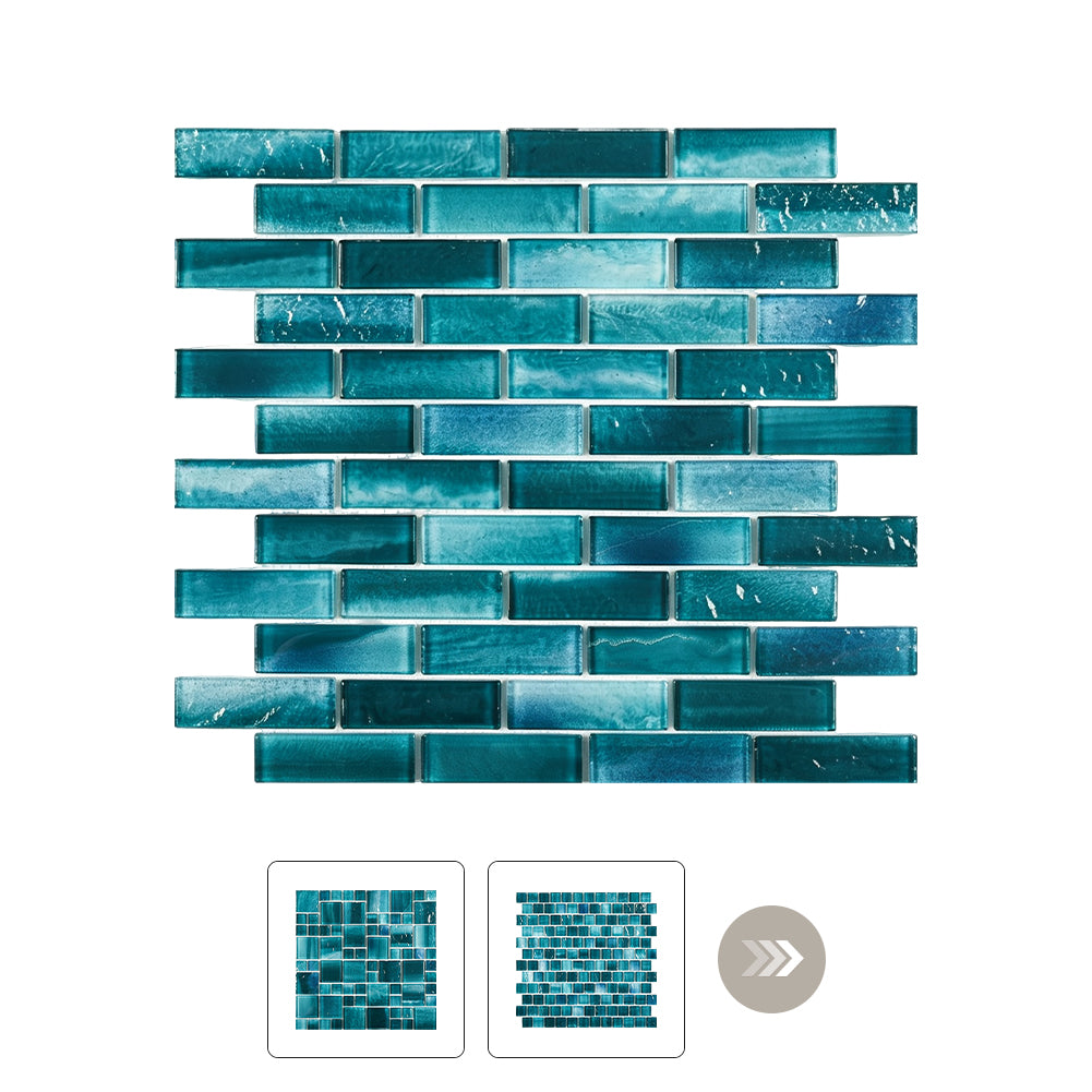 Swimming Pool Turquoise Blue Glass Mosaic