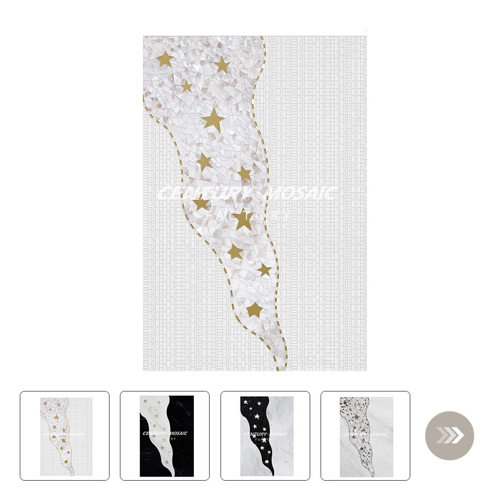 Galaxy Series Rectangle Polished Marble Dining Table Wholesale
