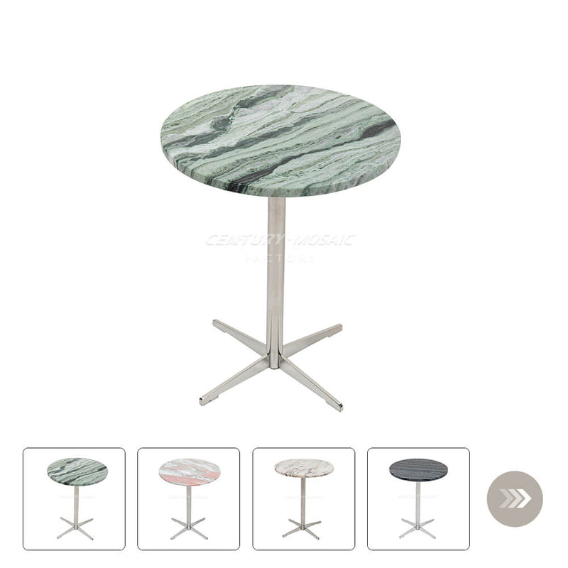 Minimalist Style Marble Polished Round Side Table Wholesale