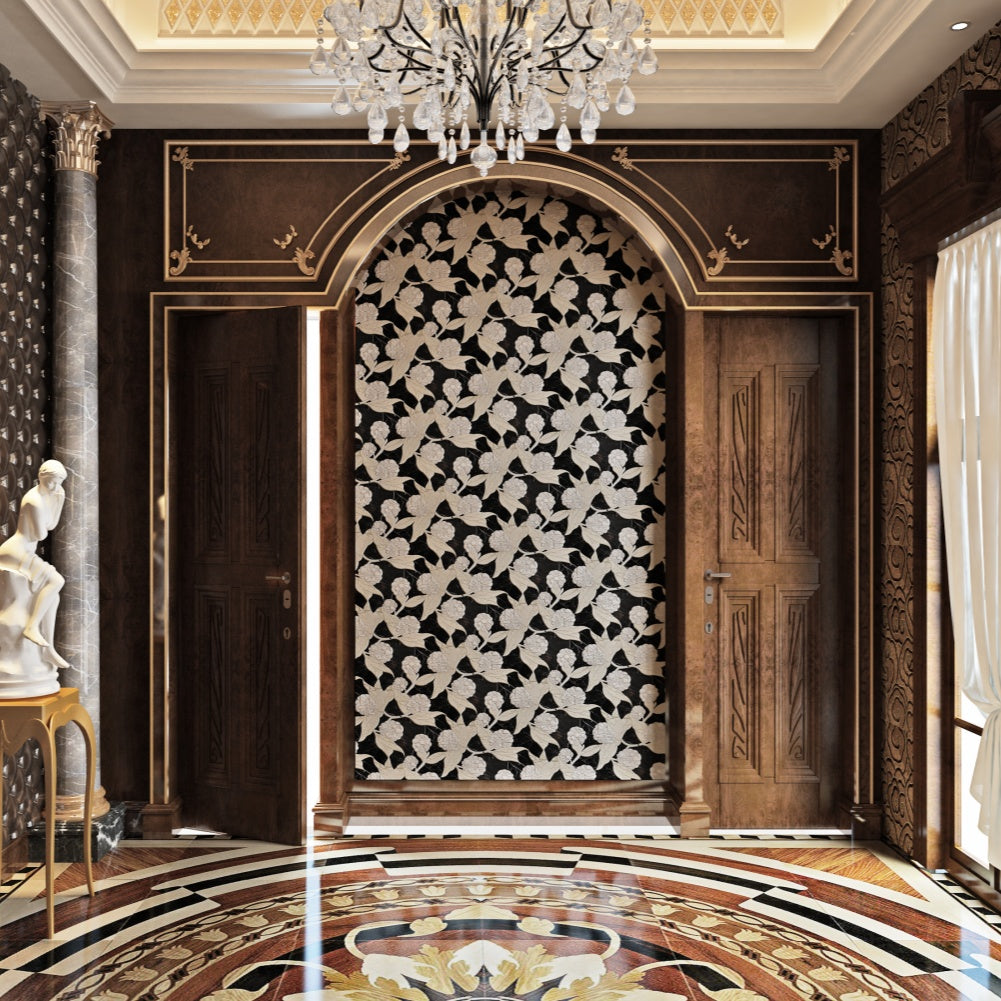 Morning Glory Waterjet Marble Polished Mosaic Tile