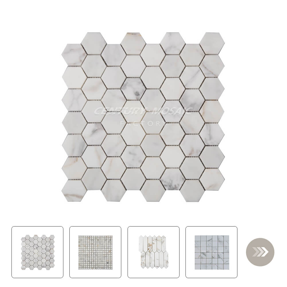 Calacatta Gold Marble Mosaic Wholesale Collection