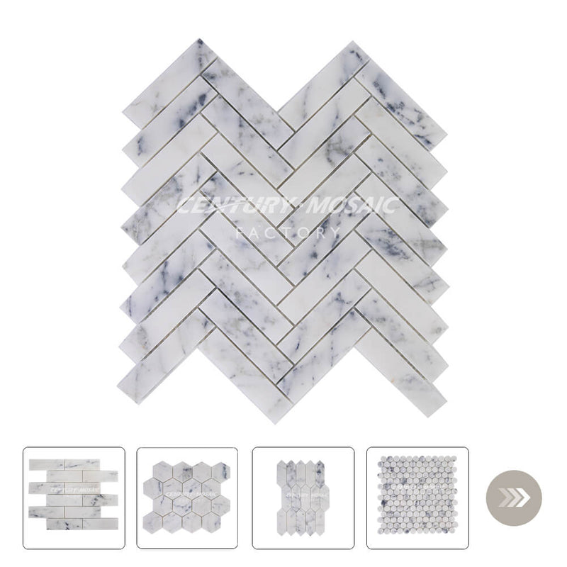 Contempo Blue Marble Mosaic Backsplash Floor Tile Wholesale