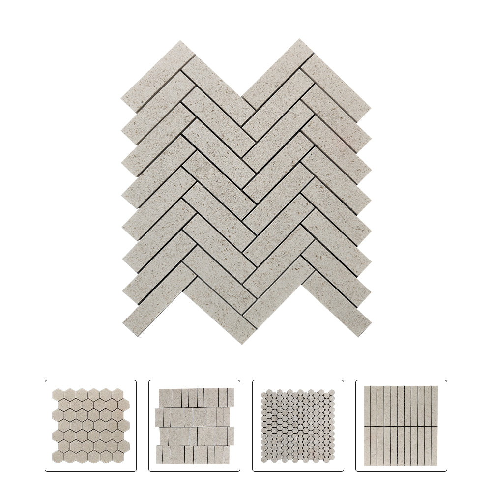 Moleanos Beige Marble Mosaic Tile Collection Wholesale