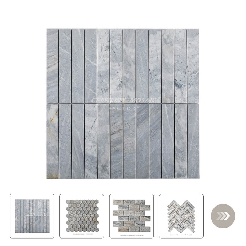 Glorious Blue Polished Mosaic Wholesale Collection