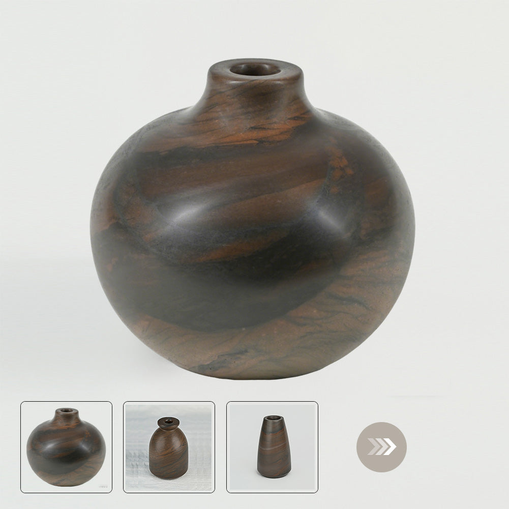 Brown Stone Vase Collection Wholesale