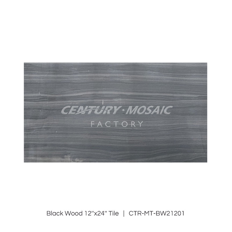 Black Wood Marble Tile Polished Wholesale