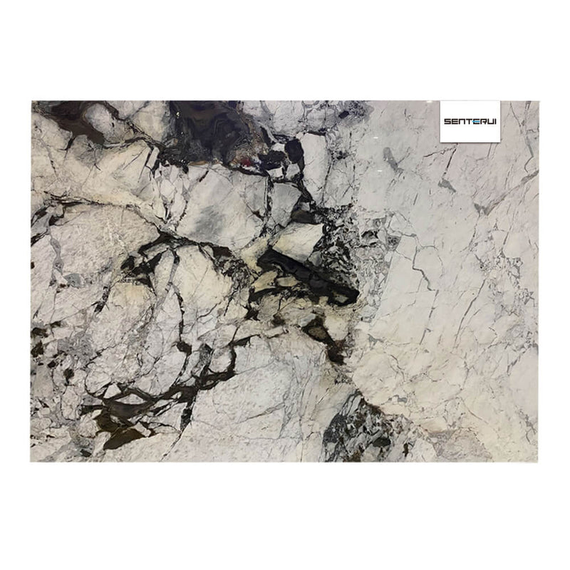 Bazzila Marble White Polished Slab Wholesale