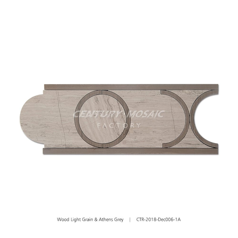 Floating Lights on a River Brown Marble Polished Border Wholesale