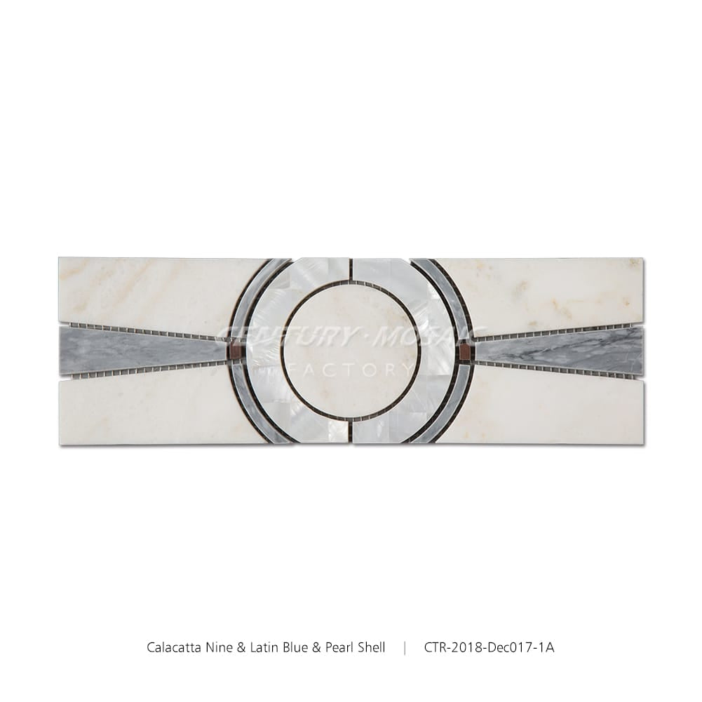 Bellagio Fountains White Marble Polished Border Tile Wholesale