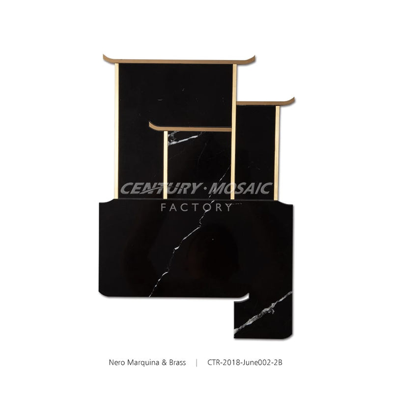 Memories of South Waterjet Marble Black Mosaic Wholesale