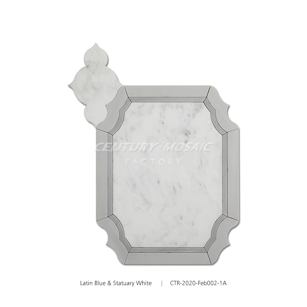 Aroma of Hereke Royalty Waterjet Marble White Mosaic Wholesale