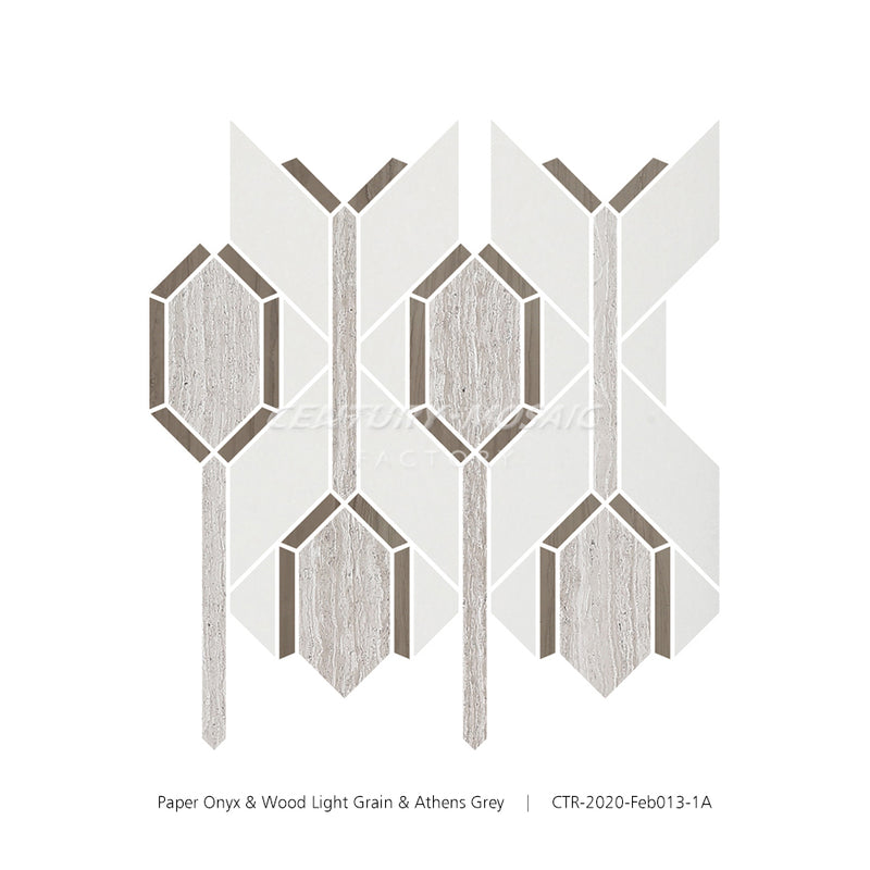 Hexagon Marble White Polished Mosaic Wholesale
