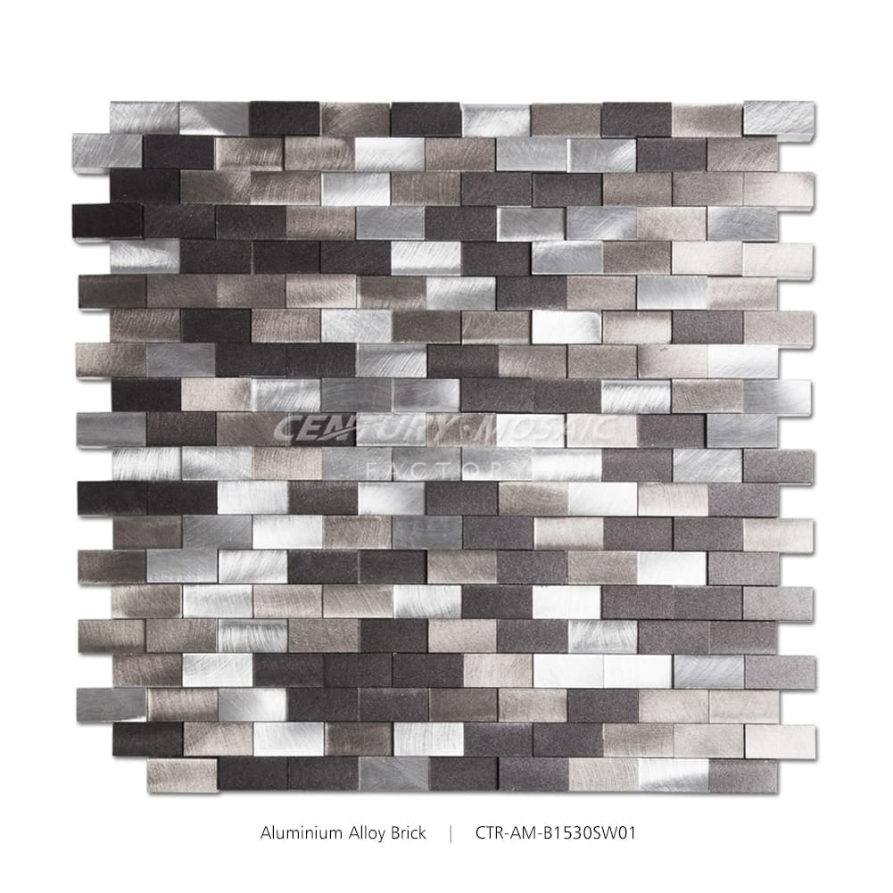 Dark Brown Brick Aluminum Composite Panel Polished Mosaic Wholesale