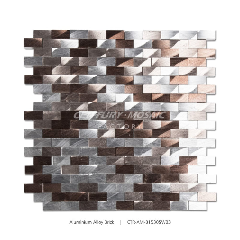 Light Brown Brick Aluminum Composite Panel Polished Mosaic Wholesale