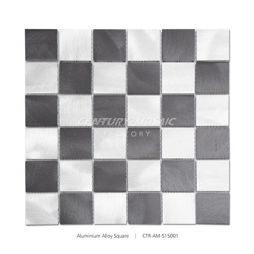 Black and White Square Aluminum Composite Panel Polished Mosaic Wholesale