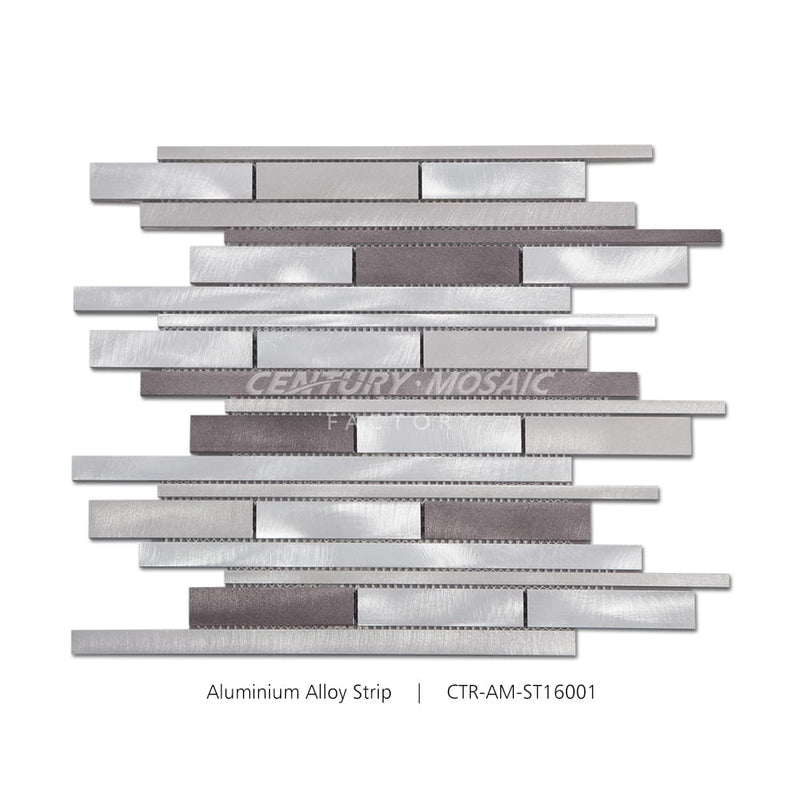 Silver Strip Aluminum Composite Panel Polished Mosaic Wholesale