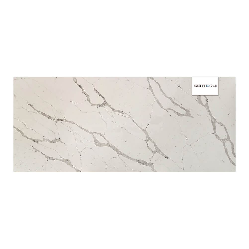 Quartz 10.49”x5.25” Beige, White, Gray Polished Slab Collection Wholesale
