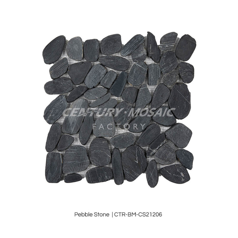 Classic Black Pebble Mosaic Wholesale