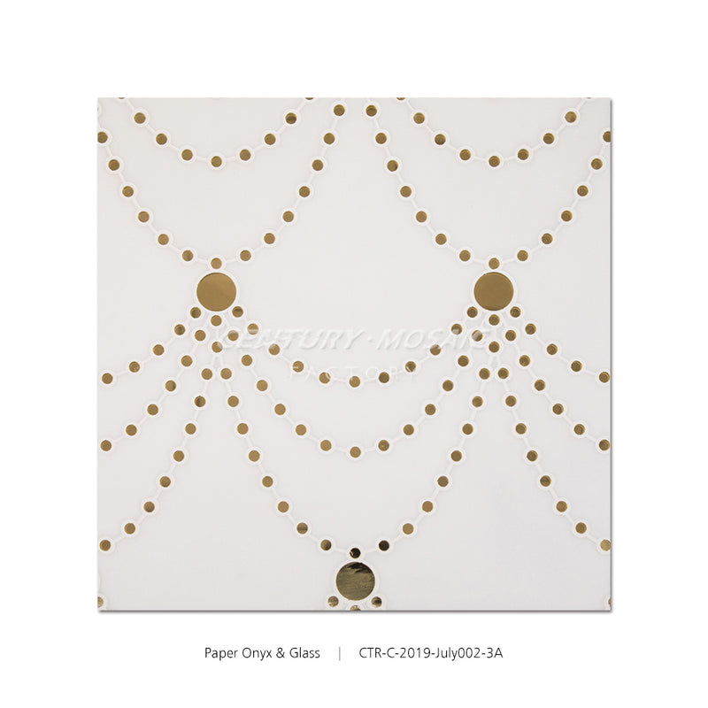 Satine Waterjet Marble White Mosaic Wholesale