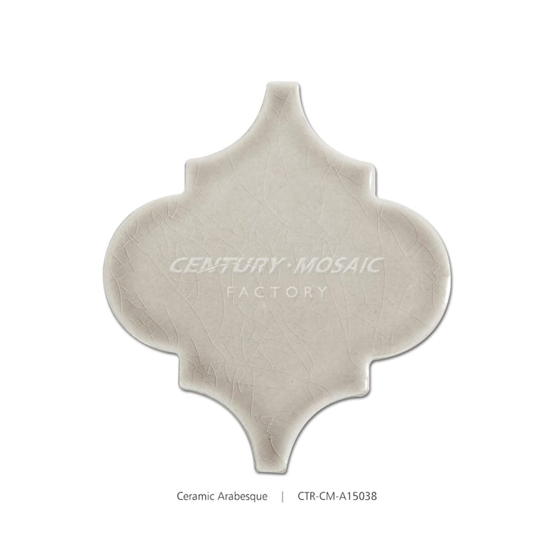 Ceramic Beige Arabesque Polished Tile Wholesale