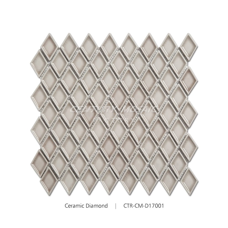 Brown Ceramic Diamond Mosaic Glossy Wholesale