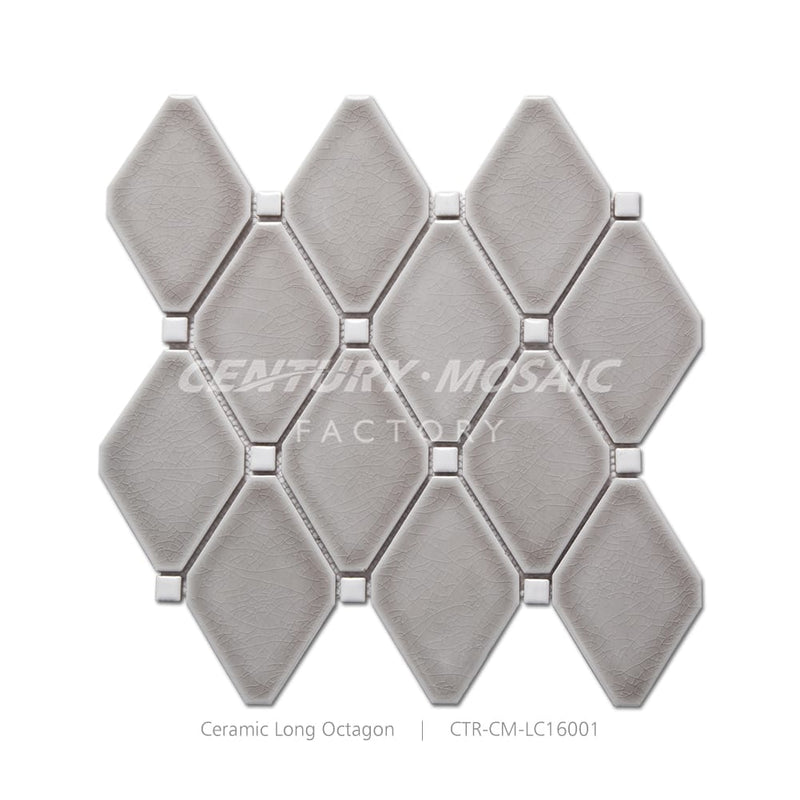 Ceramic Brown Long Octagon Polished Mosaic Tile Wholesale