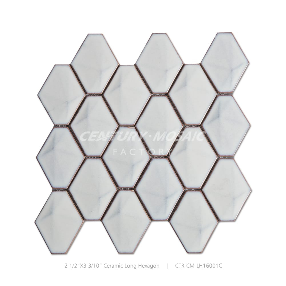 Ceramic White Diamond Polished Mosaic Tile Wholesale