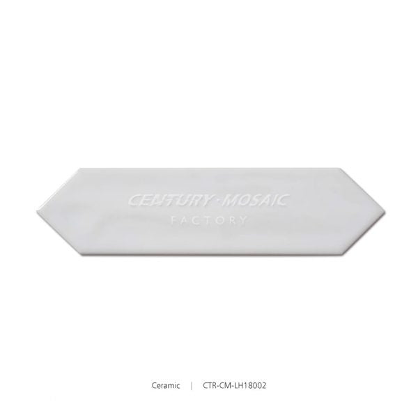 Ceramic White Long Hexagon 3D Polished Tile Wholesale