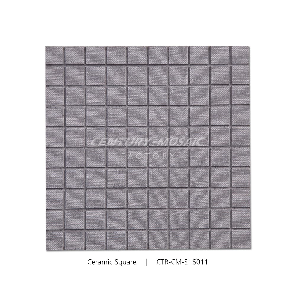 Gray Ceramic Square Shape Mosaic Matte Wholesale