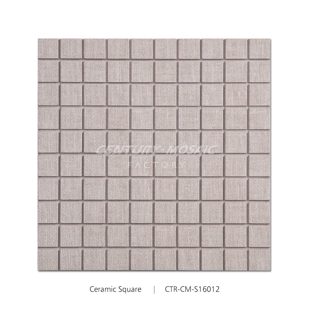 Beige Ceramic Square Shape Mosaic Wholesale