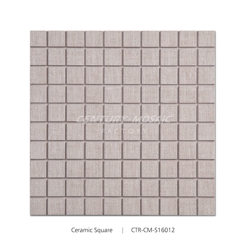 Beige Ceramic Square Shape Mosaic Wholesale