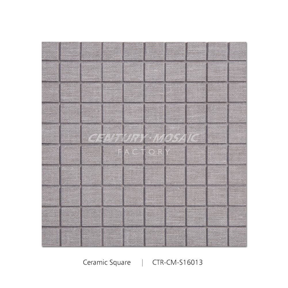 Gray Ceramic Square Shape Mosaic Wholesale
