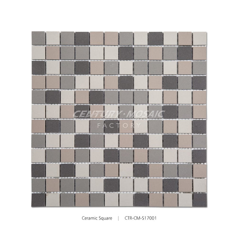 1''Mix Color Ceramic Square Shape Mosaic Matte Wholesale