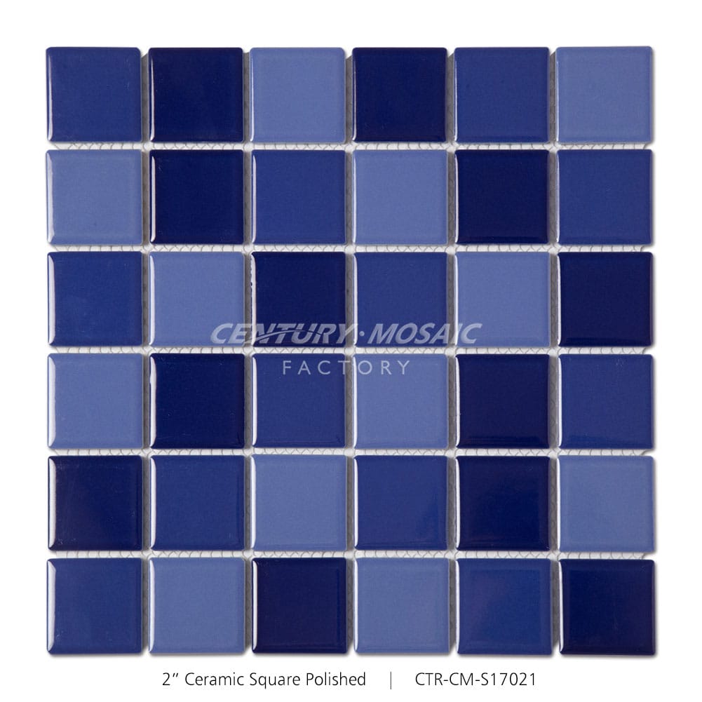 Ceramic Purple 2” Square Mosaic Matte Wholesale