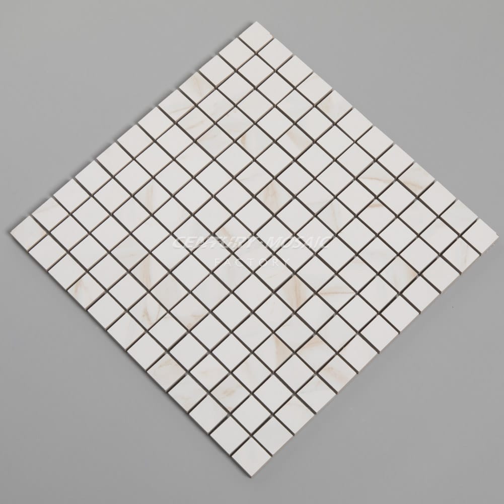 Ceramic Square Mosaic White Matte Wholesale