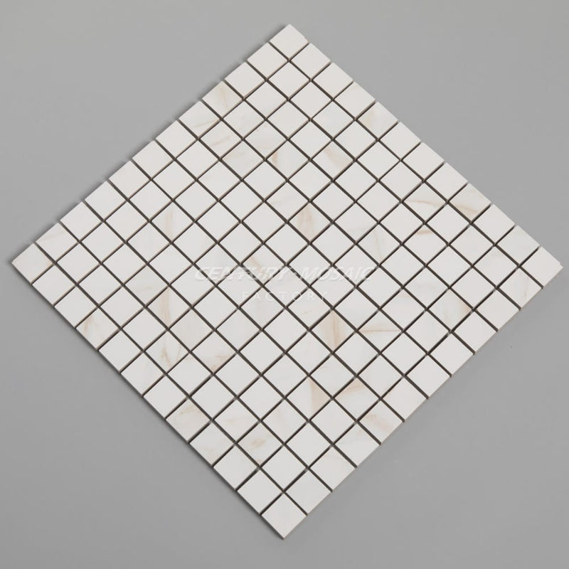 Ceramic Square Mosaic White Matte Wholesale