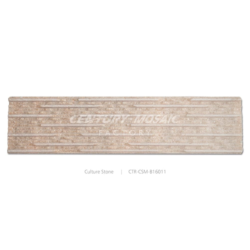Natural Yellow Sand Color Strip Stone Culture Stone Tile Wholesale